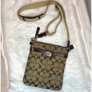 Coach Canvas Logo Crossbody Bag